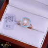 Rose gold women's ring #65454