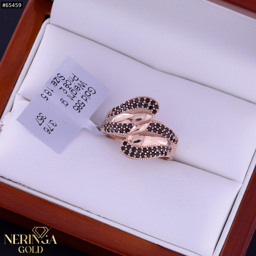 Rose gold women's ring #65459