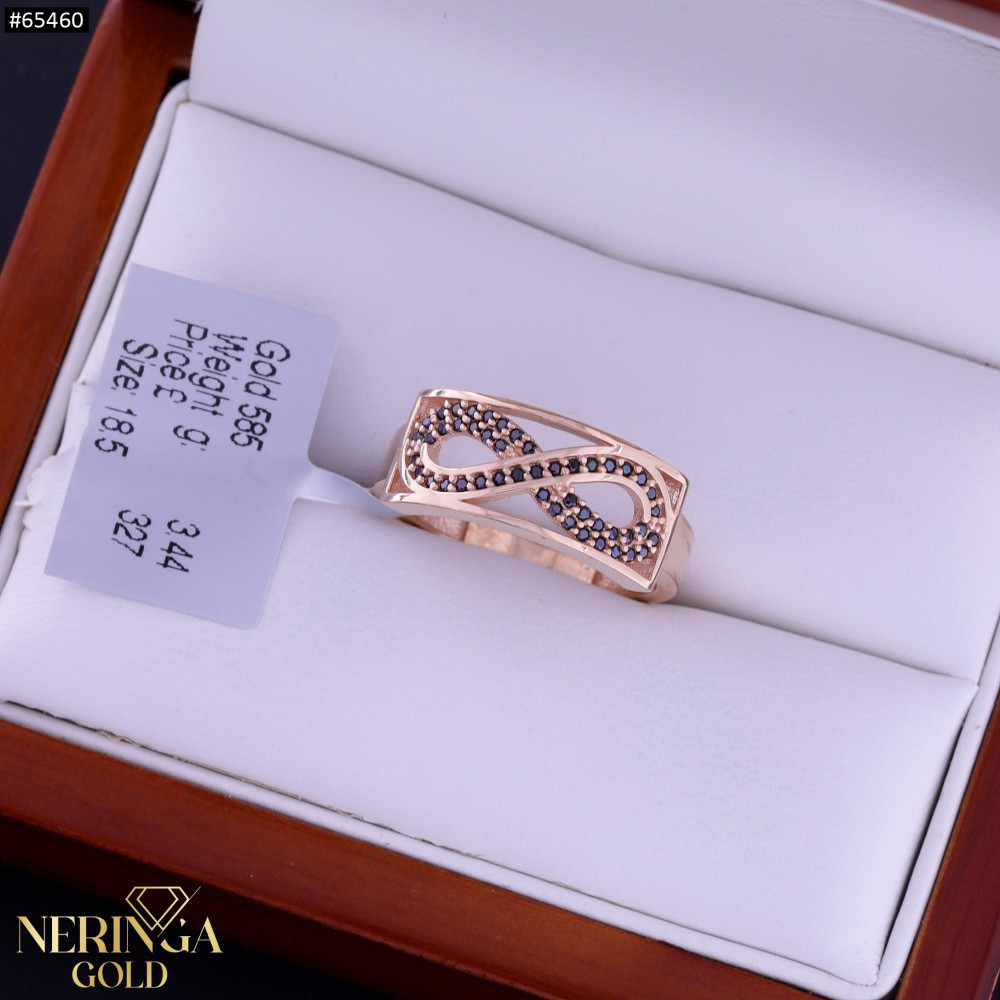 Rose gold women's ring #65460