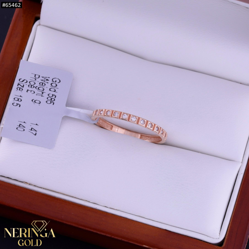 Rose gold women's ring #65462