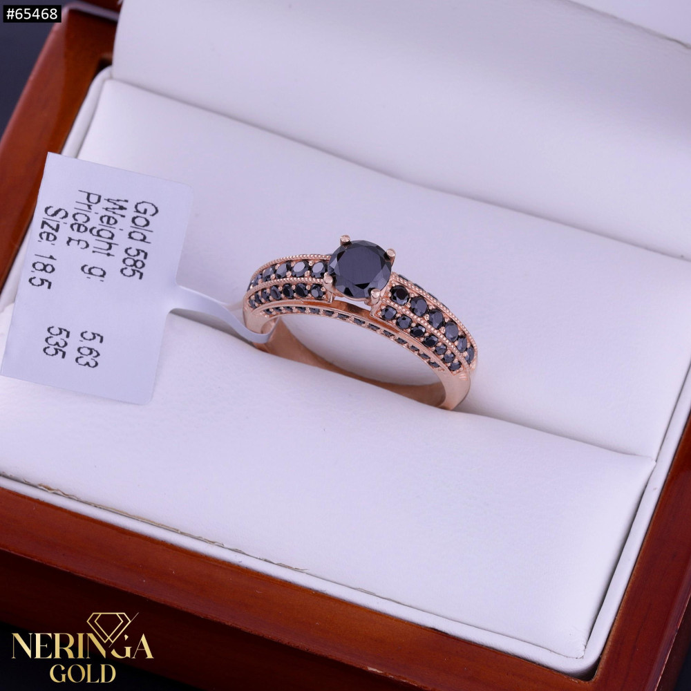 Rose gold women's ring #65468