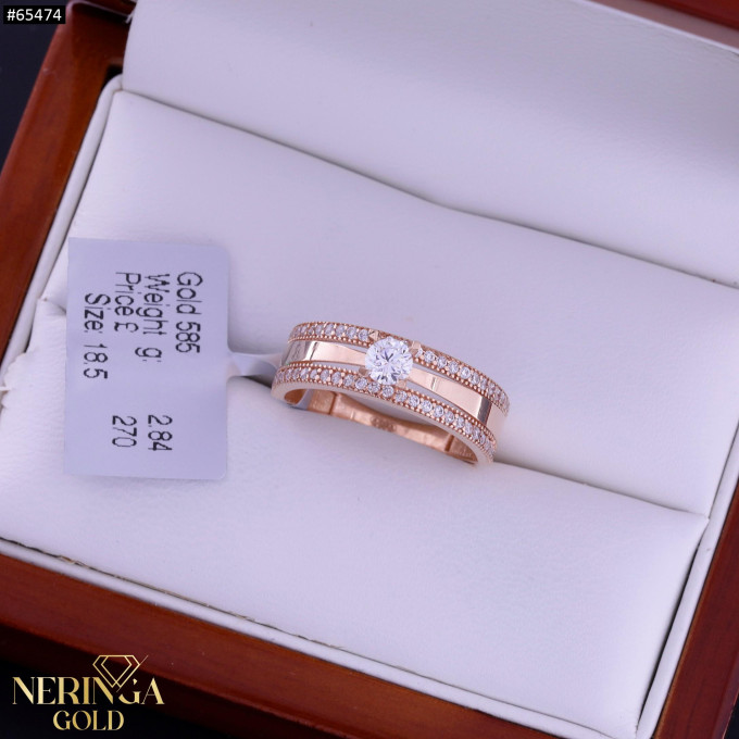 Rose gold women's ring #65474 Rose gold women's ring #65474