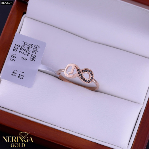 Rose gold women's ring #65475