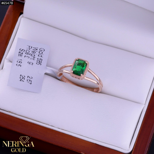 Rose gold women's ring #65478