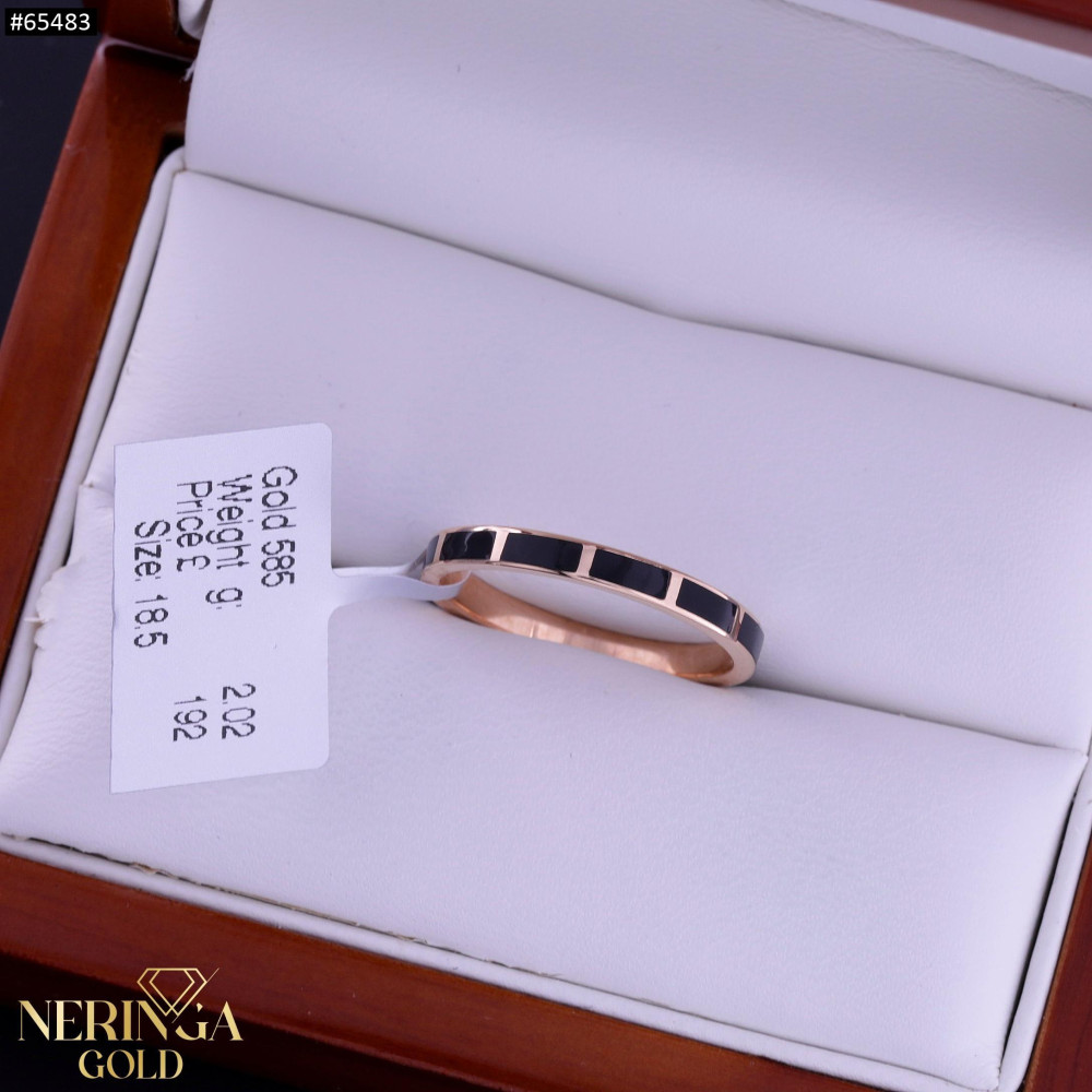 Rose gold women's ring #65483