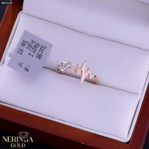 Rose gold women's ring #65506