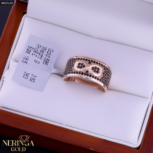 Rose gold women's ring #65520