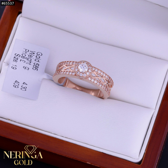 Rose gold women's ring #65537 Rose gold women's ring #65537