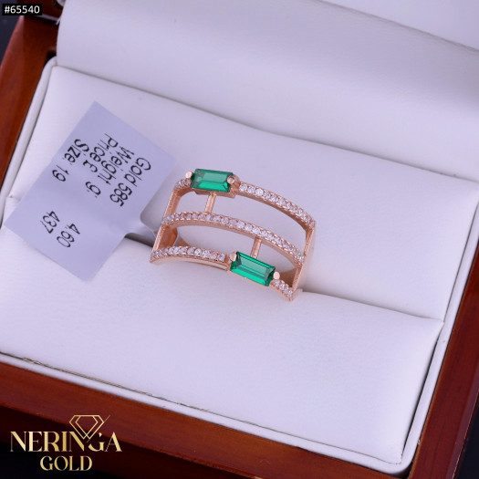 Rose gold women's ring #65540