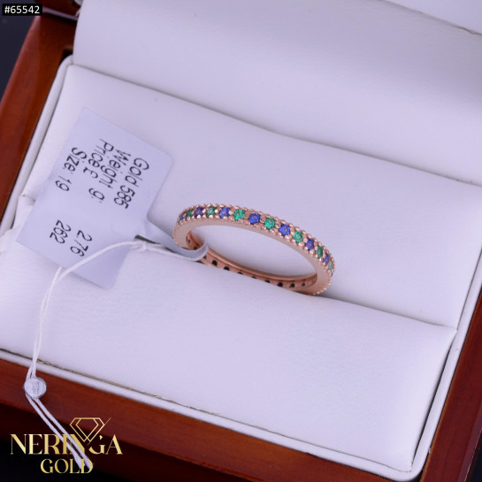 Rose gold women's ring #65542