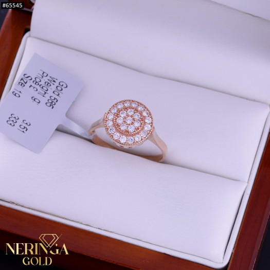 Rose gold women's ring #65545