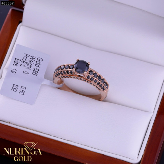 Rose gold women's ring #65557