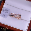 Rose gold women's ring #65562