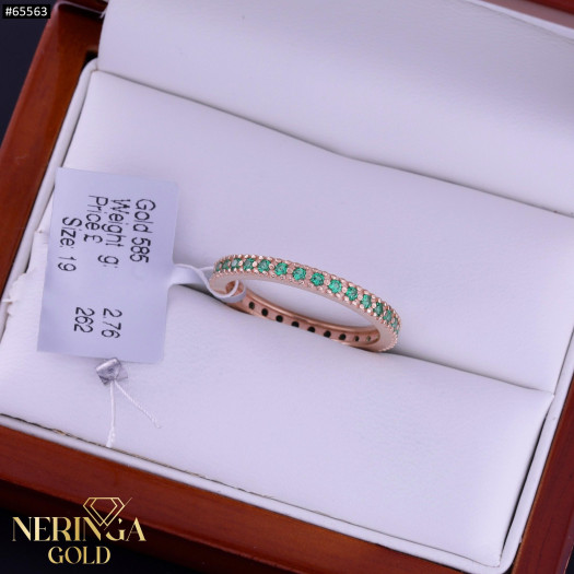 Rose gold women's ring #65563