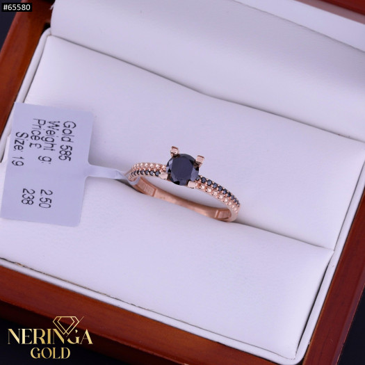 Rose gold women's ring #65580