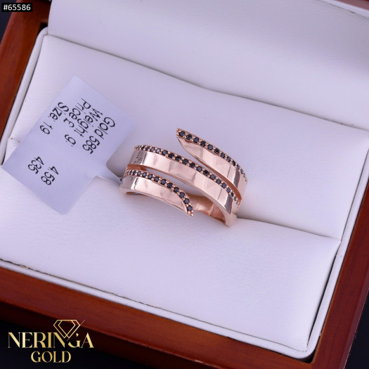 Rose gold women's ring #65586