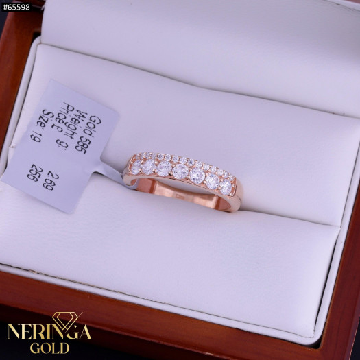 Rose gold women's ring #65598
