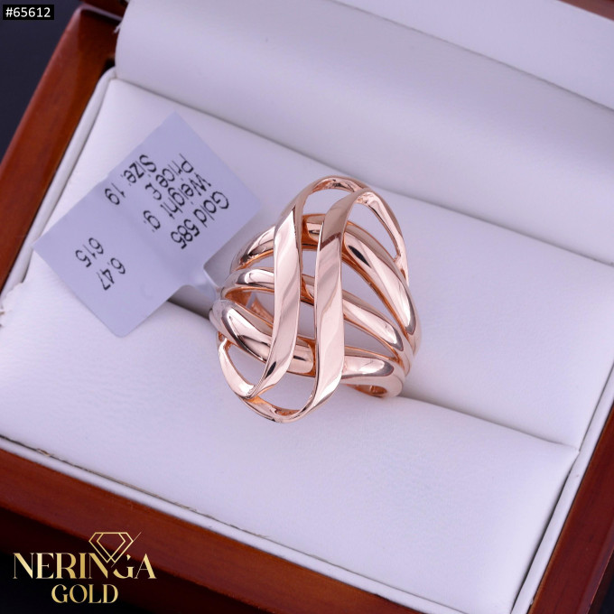Rose gold women's ring #65612 Rose gold women's ring #65612
