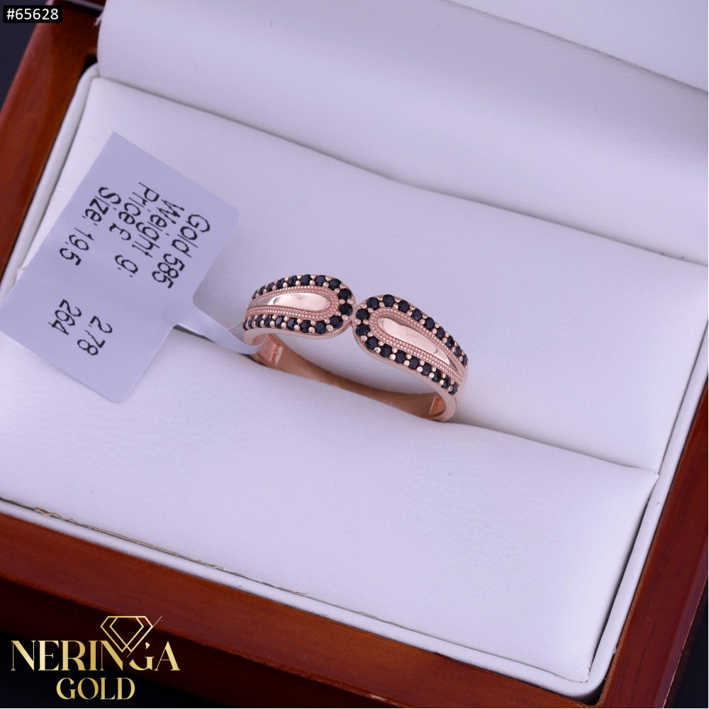 Rose gold women's ring #65628