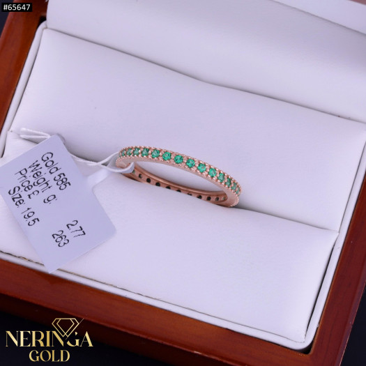 Rose gold women's ring #65647