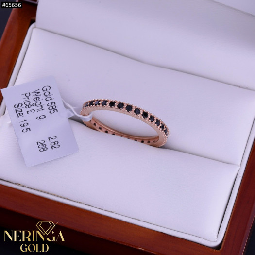 Rose gold women's ring #65656