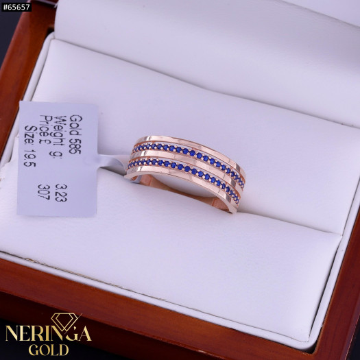 Rose gold women's ring #65657