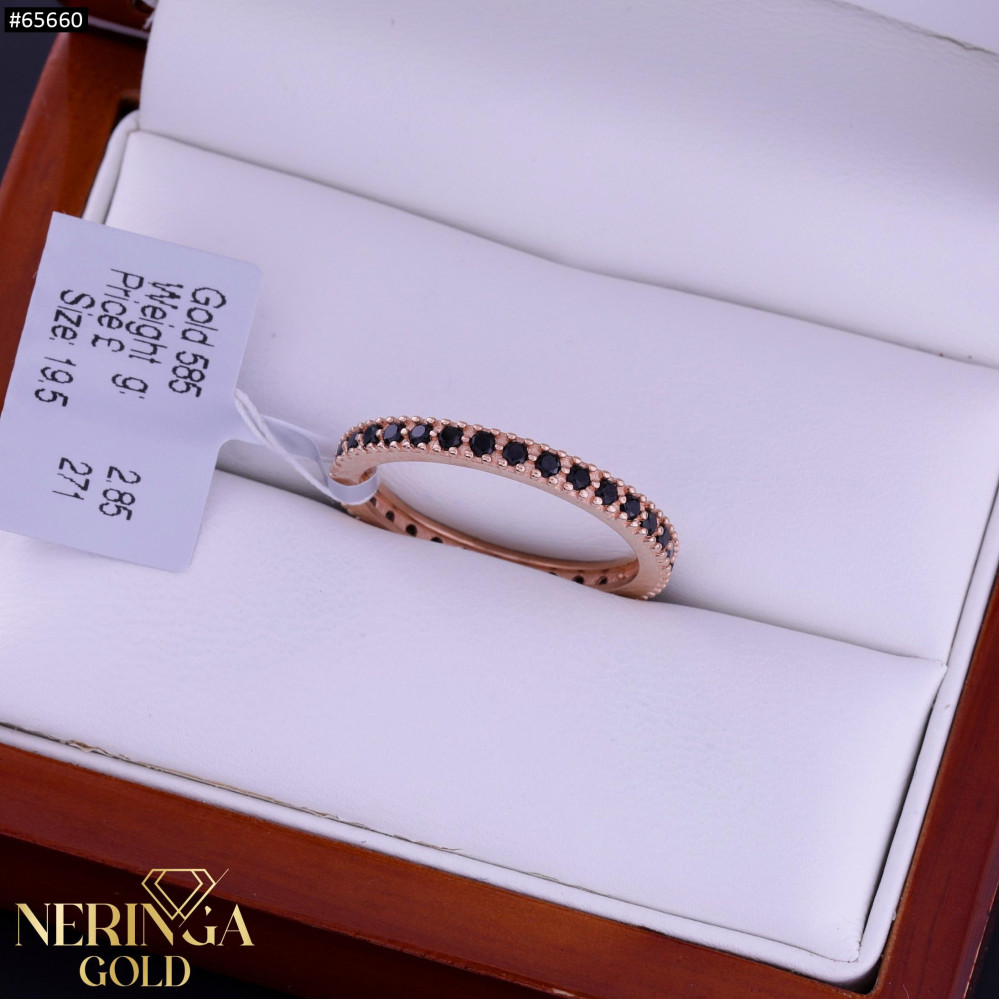 Rose gold women's ring #65660