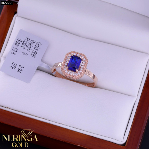 Rose gold women's ring #65663