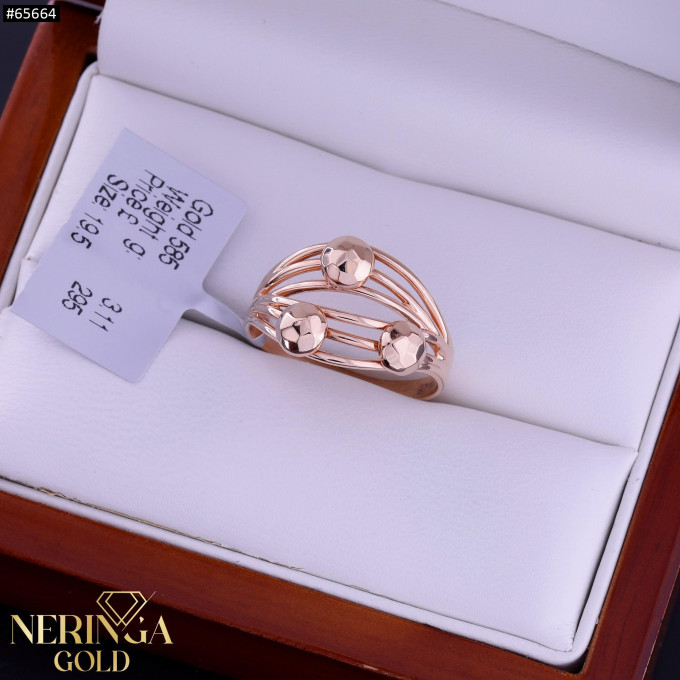 Rose gold women's ring #65664 Rose gold women's ring #65664