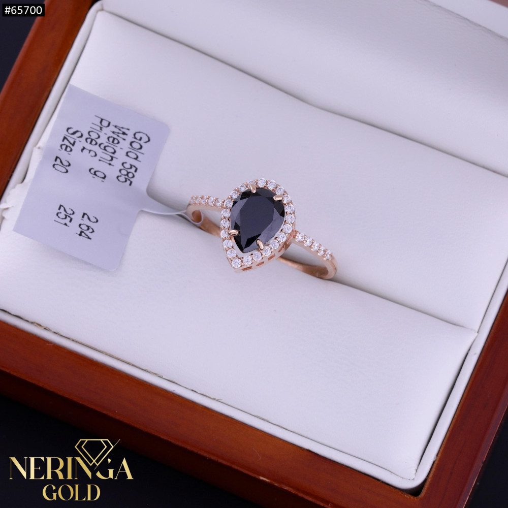 Rose gold women's ring #65700