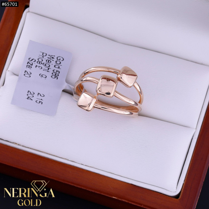 Rose gold women's ring #65701 Rose gold women's ring #65701