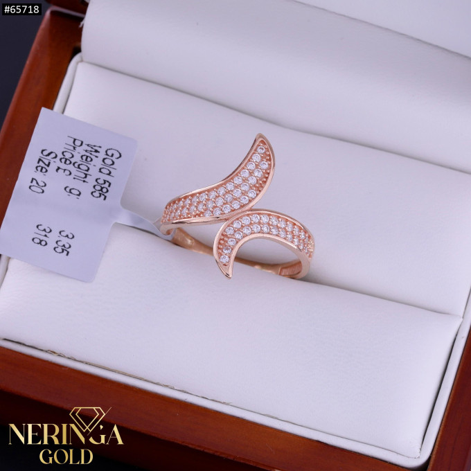 Rose gold women's ring #65718 Rose gold women's ring #65718