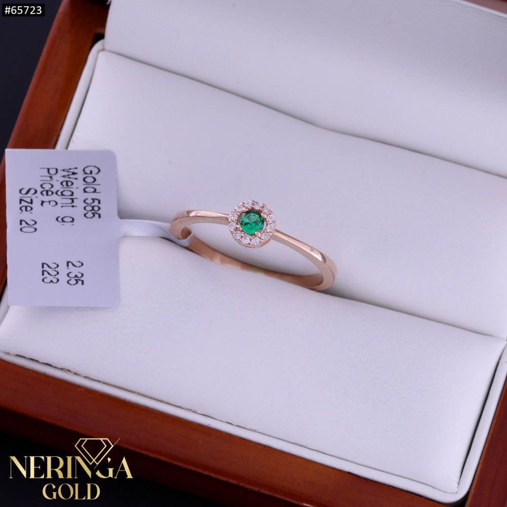 Rose gold women's ring #65723