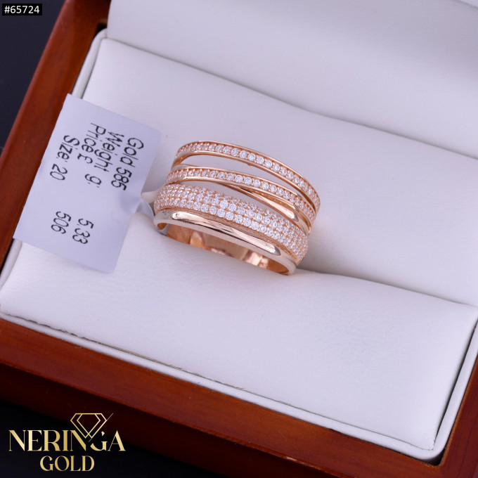 Rose gold women's ring #65724 Rose gold women's ring #65724