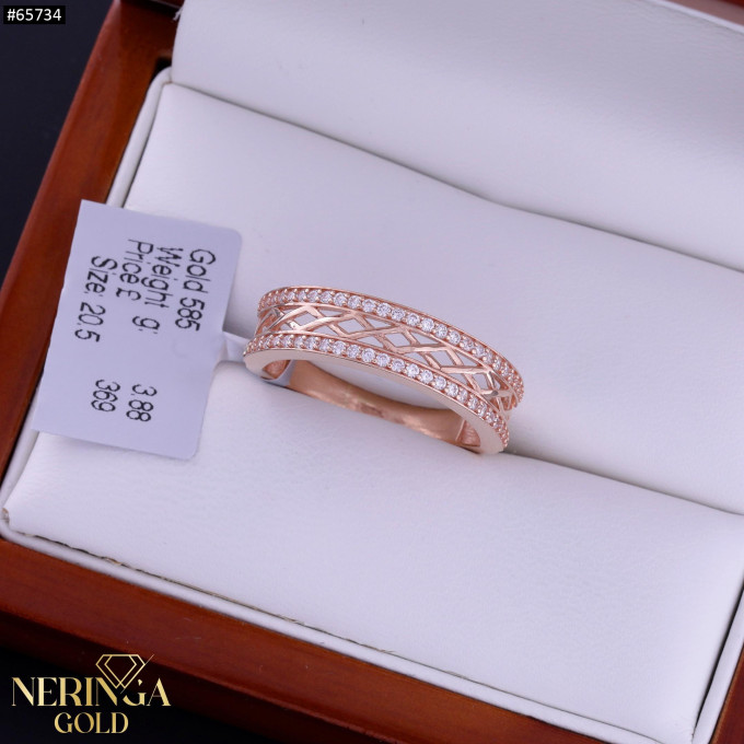 Rose gold women's ring #65734 Rose gold women's ring #65734