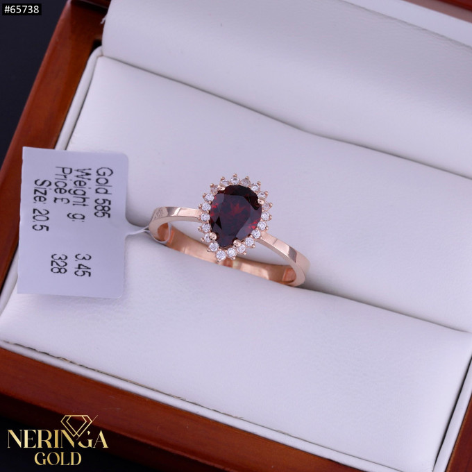 Rose gold women's ring #65738 Rose gold women's ring #65738