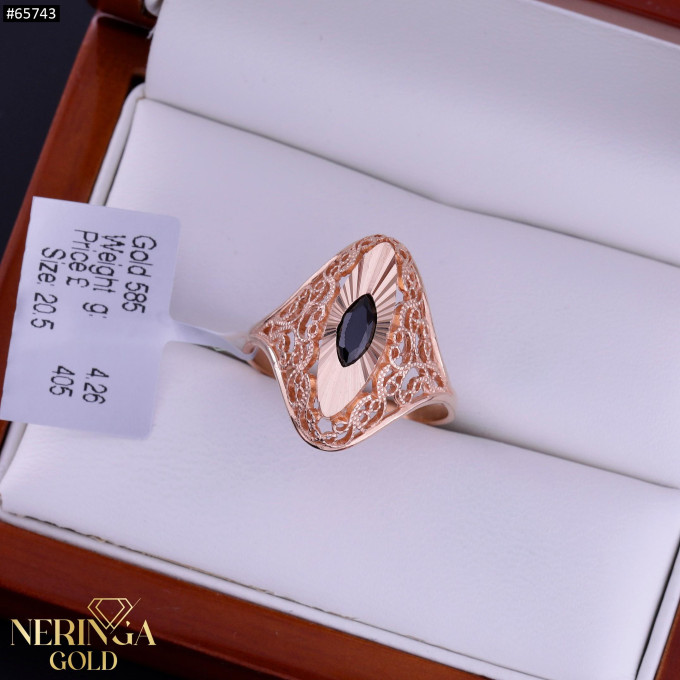 Rose gold women's ring #65743 Rose gold women's ring #65743