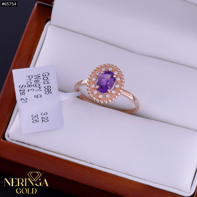 Rose gold women's ring #65754 Rose gold women's ring #65754