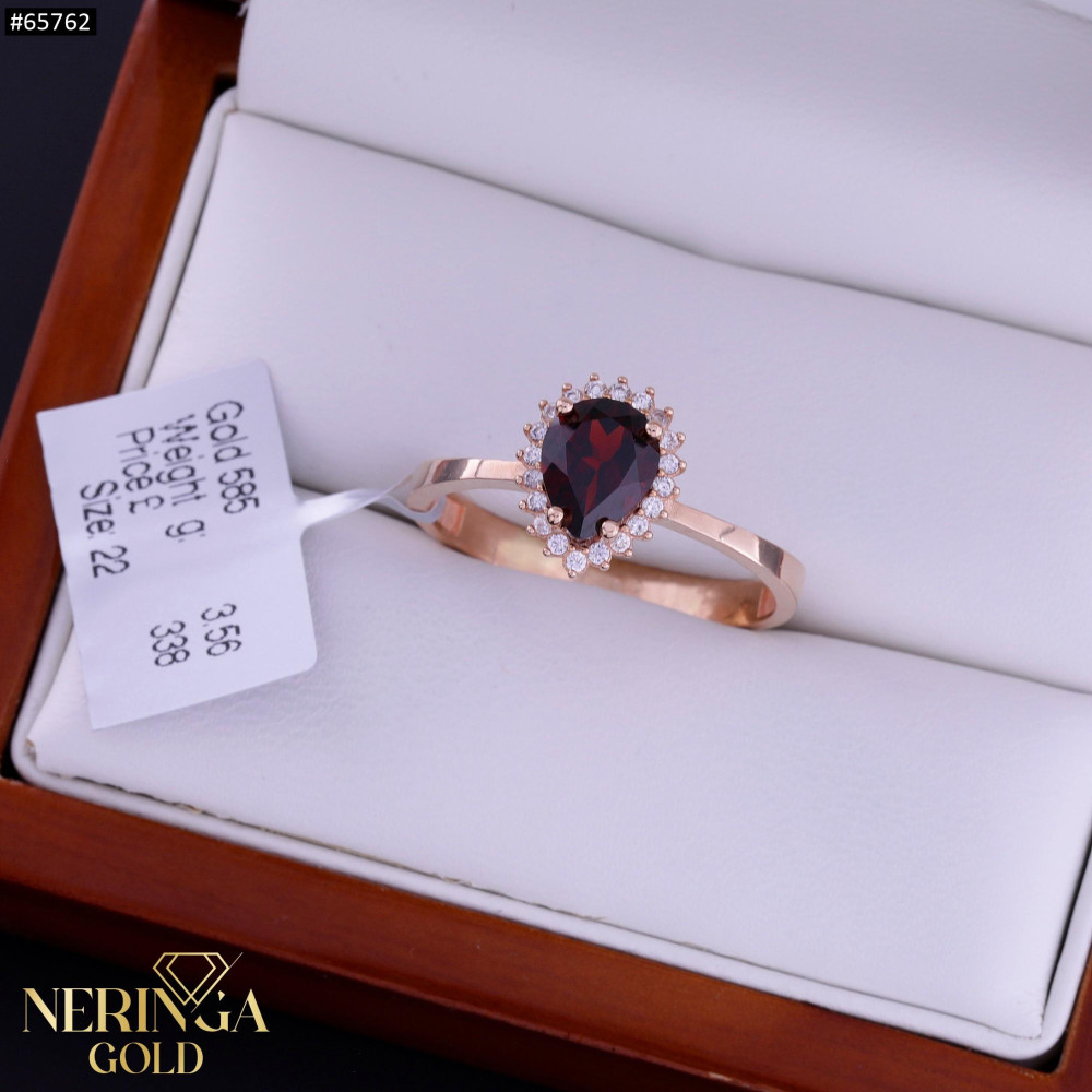 Rose gold women's ring #65762