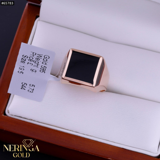 Rose gold men ring #65783