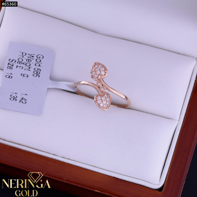 Rose gold women's ring #65360 Rose gold women's ring #65360