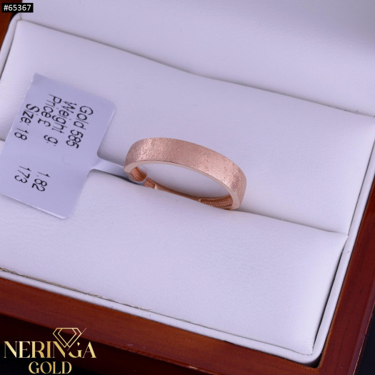 Rose gold women's ring #65367