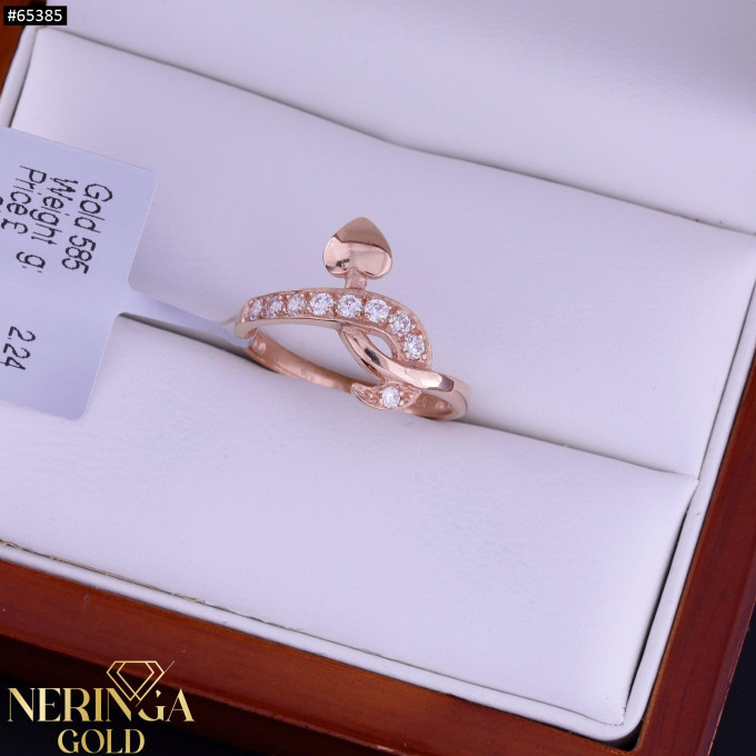 Rose gold women's ring #65385 Rose gold women's ring #65385