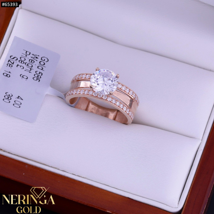 Rose gold women's ring #65393 Rose gold women's ring #65393