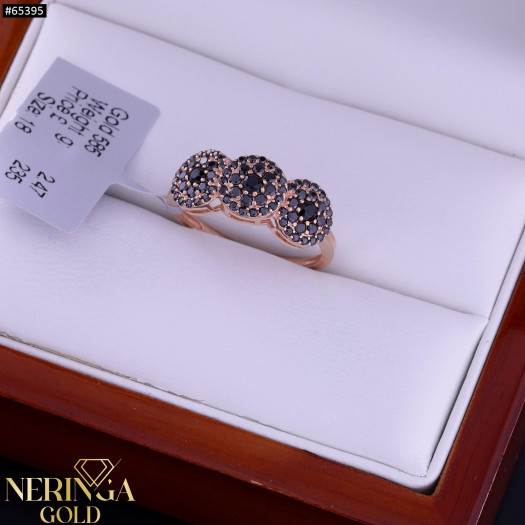 Rose gold women's ring #65395
