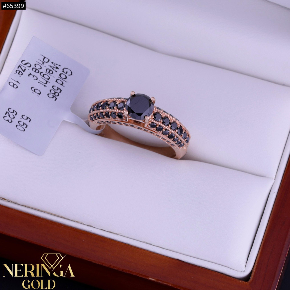 Rose gold women's ring #65399