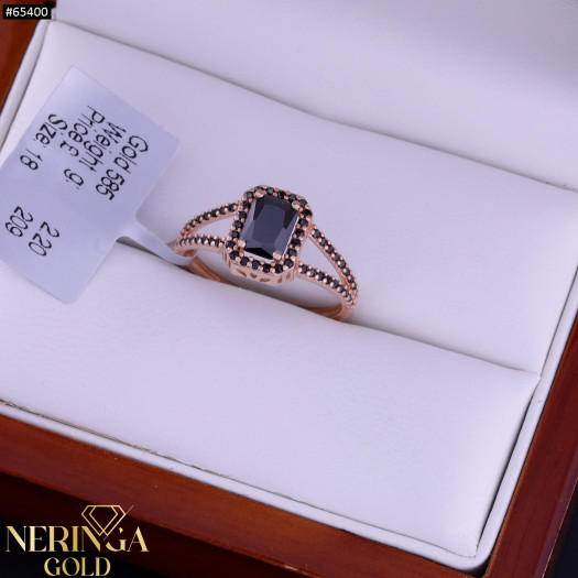 Rose gold women's ring #65400