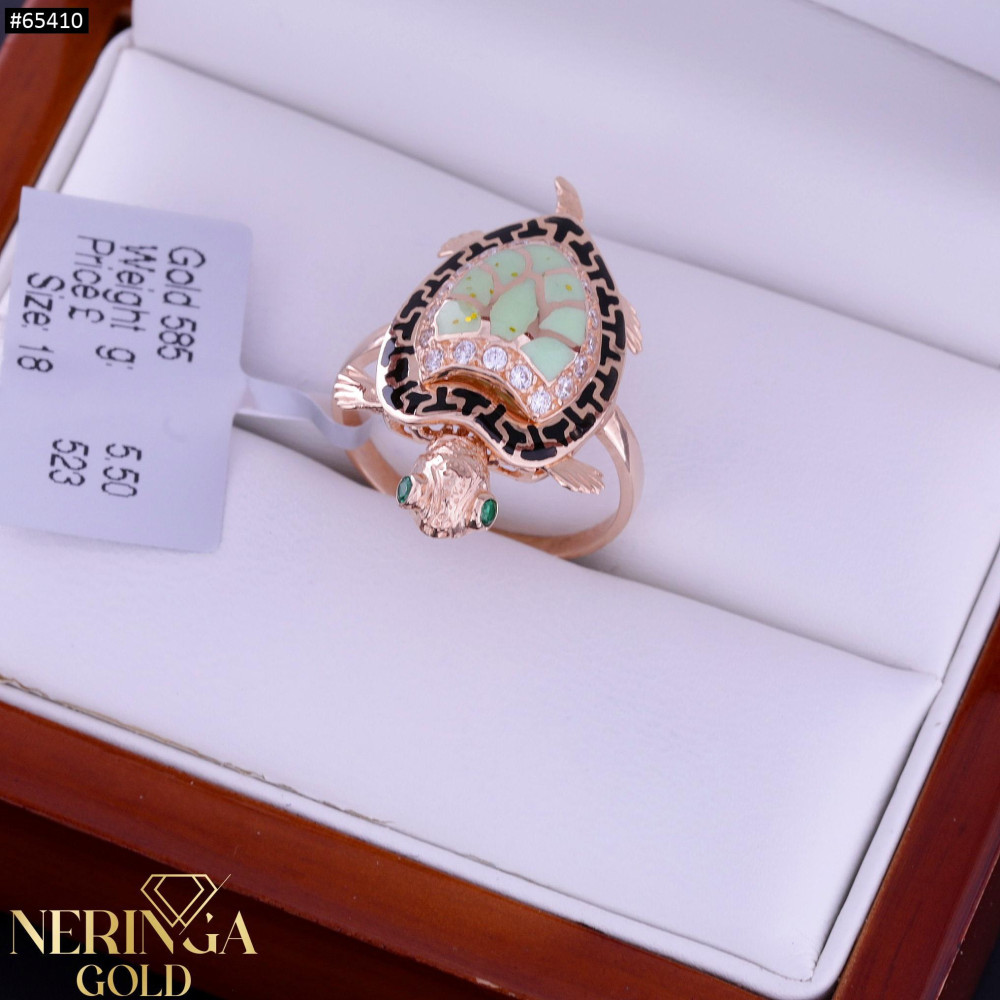 Rose gold women's ring #65410