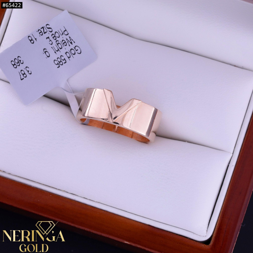 Rose gold women's ring #65422