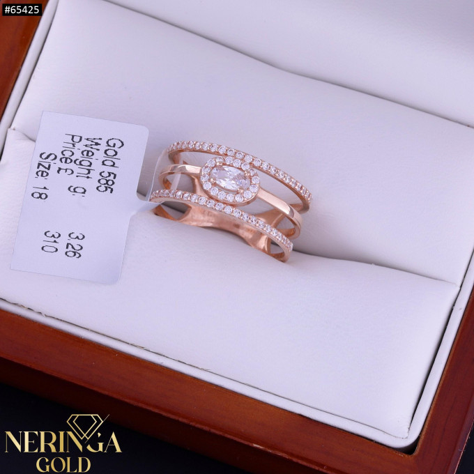 Rose gold women's ring #65425 Rose gold women's ring #65425